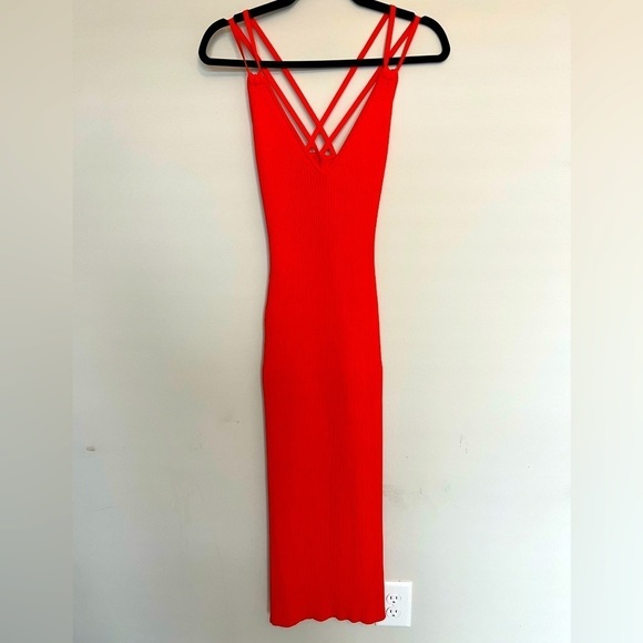 Michael Kors Dresses & Skirts - 💕 Michael Kors bodycon knit orange dress Size XXS
